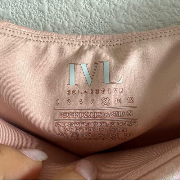 NWT IVL Collective Active Iridescent High Waist Leggings Leopard 8 - Picture 6 of 12